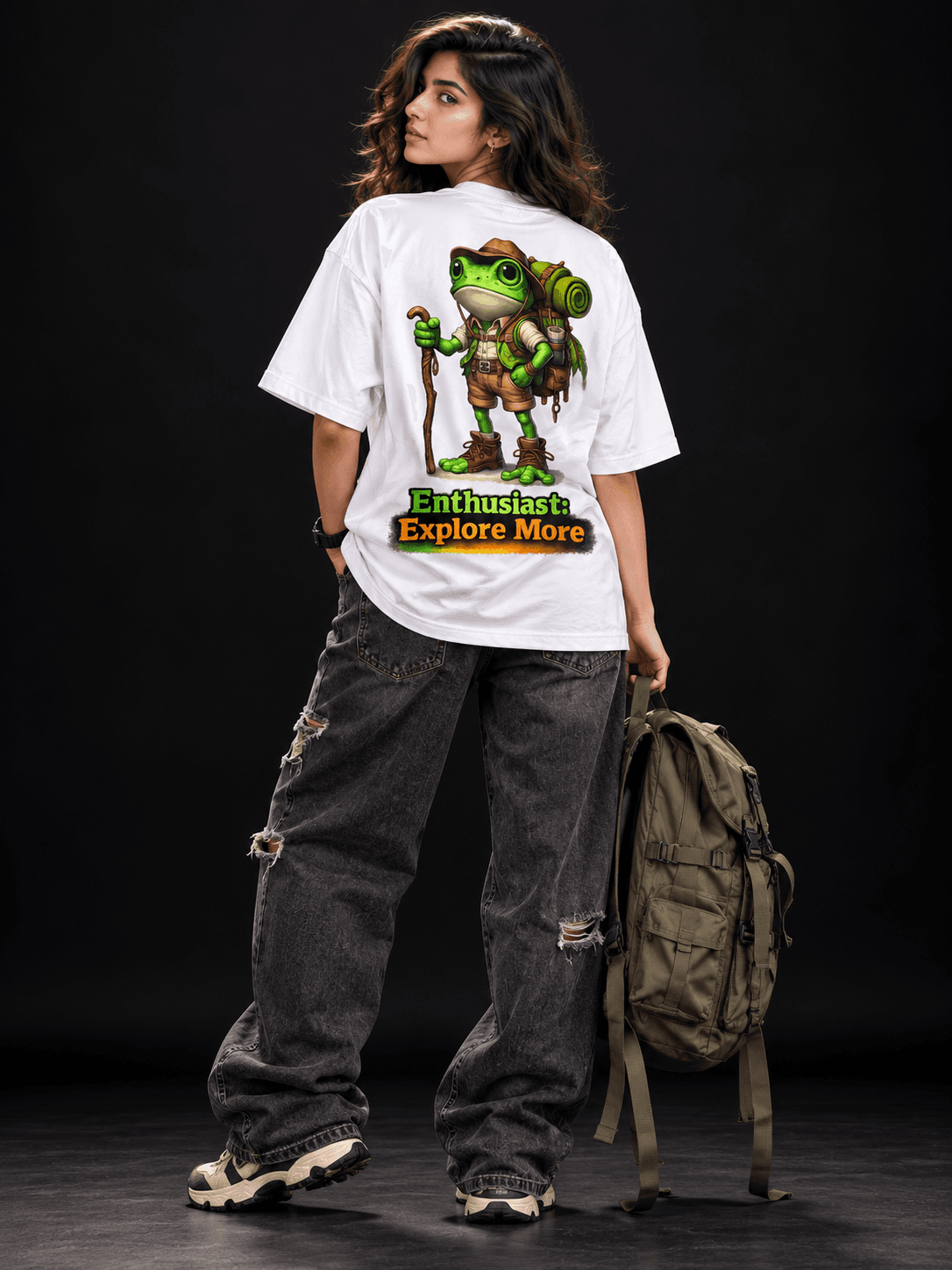 The Stanch Oversized Adventure Frog Tee Women