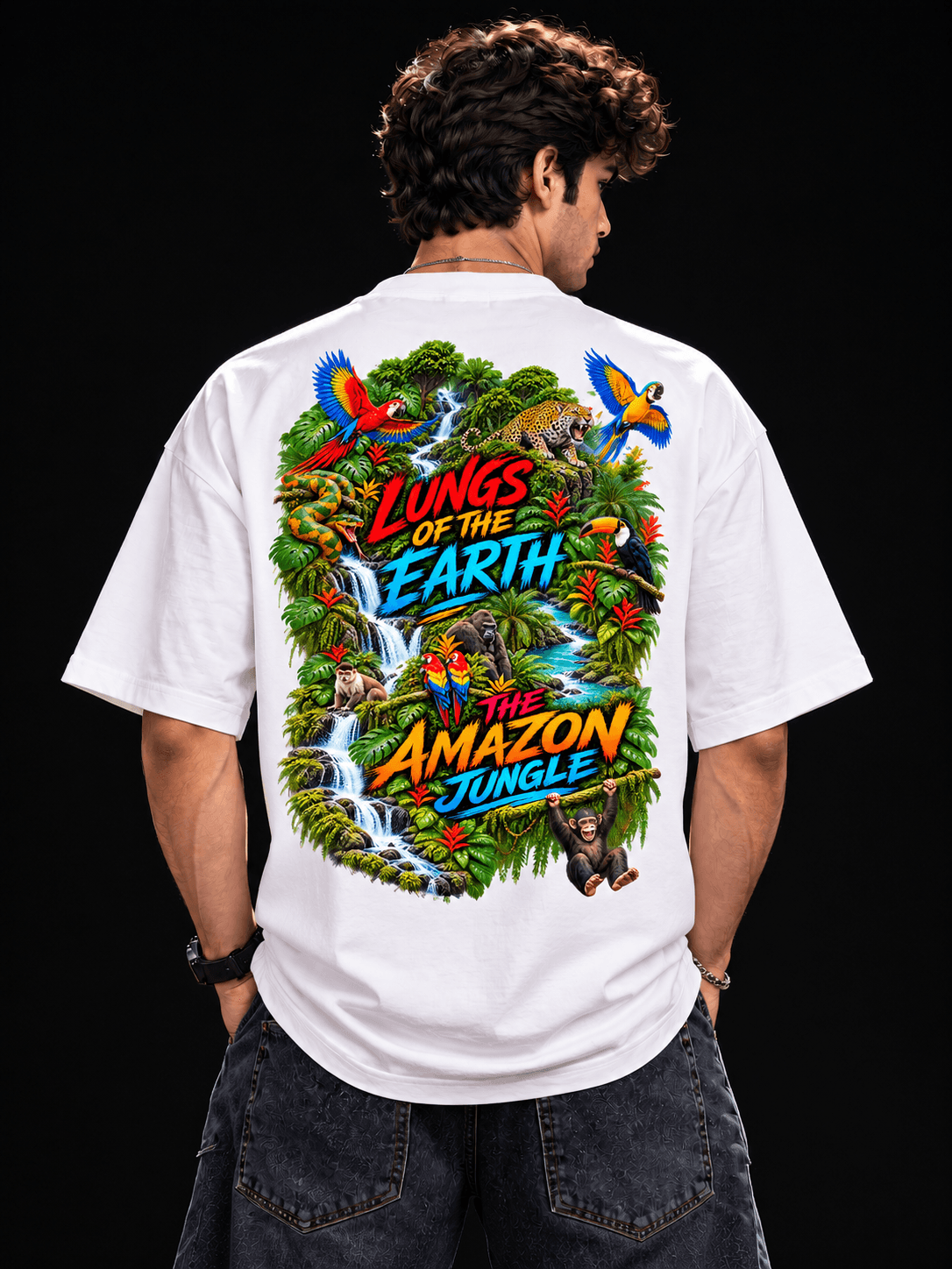 The Stanch Men's Oversized Jungle Adventure Tee