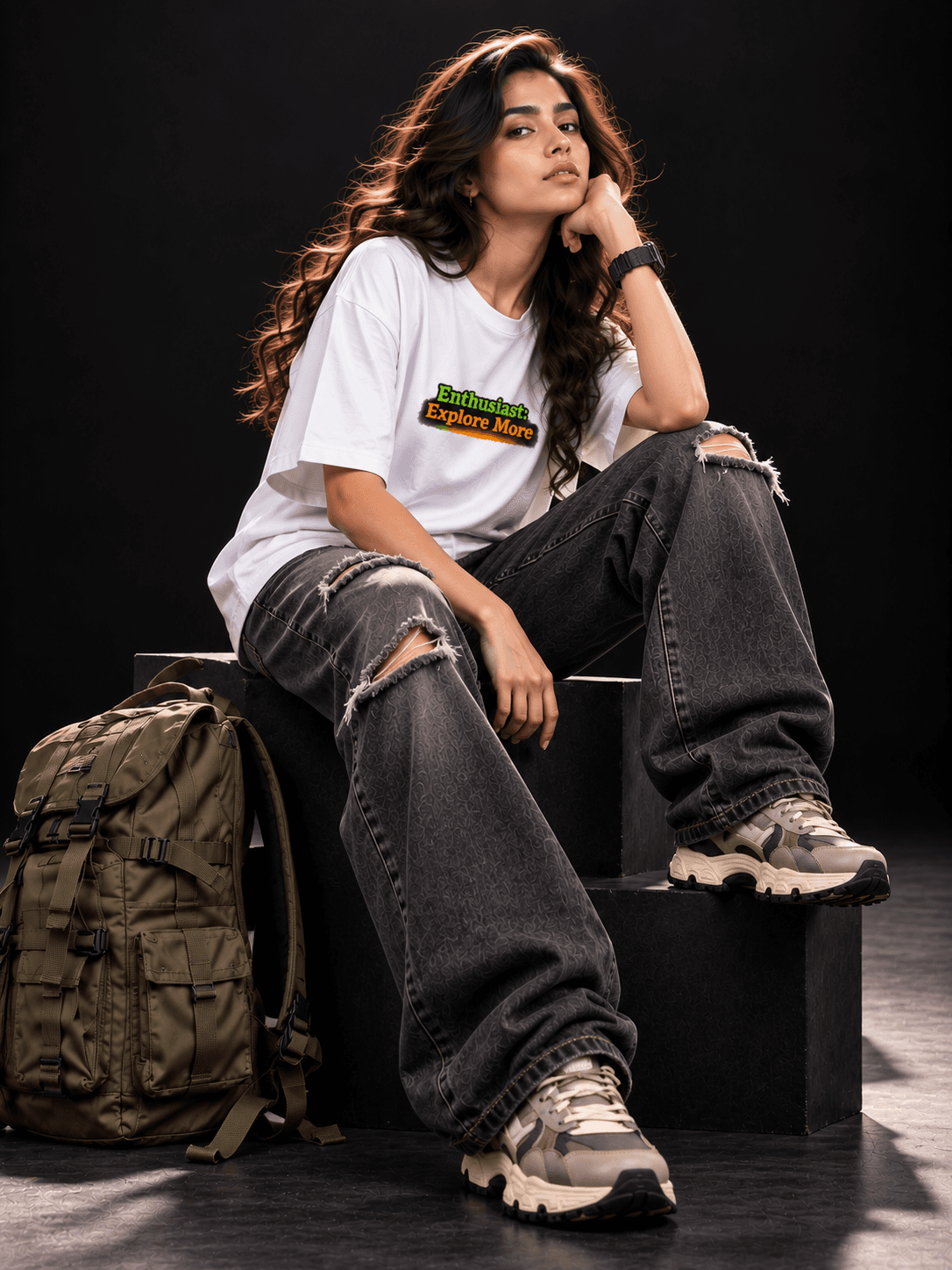The Stanch Oversized Adventure Frog Tee Women